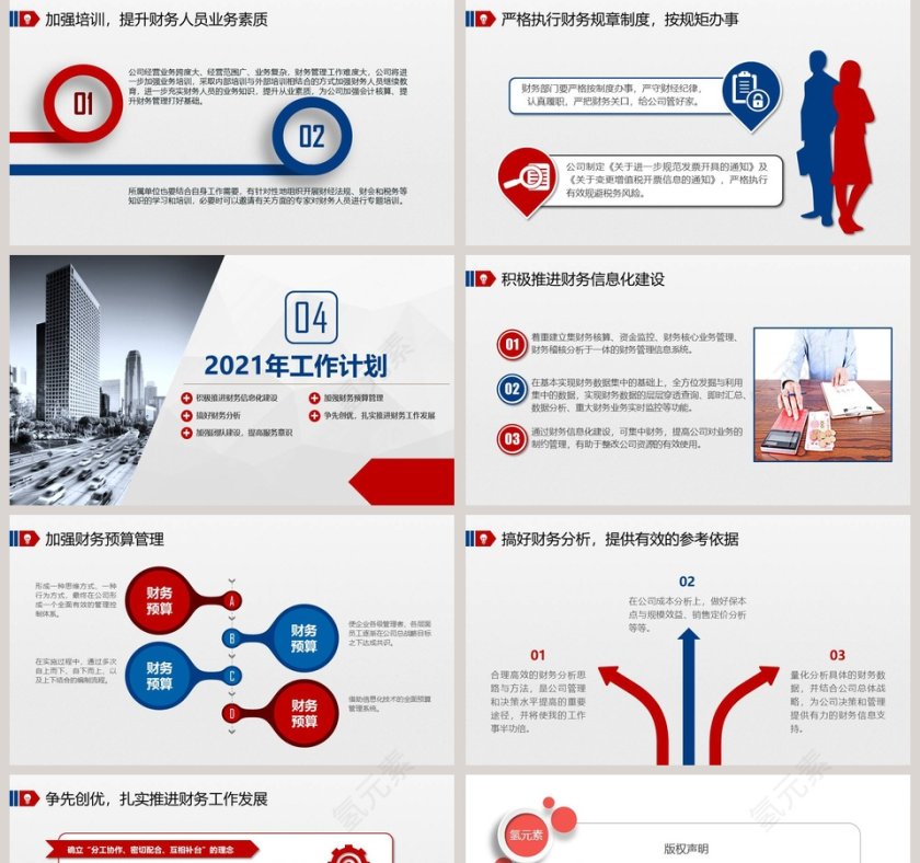 财务部工作总结汇报PPT模板第5张