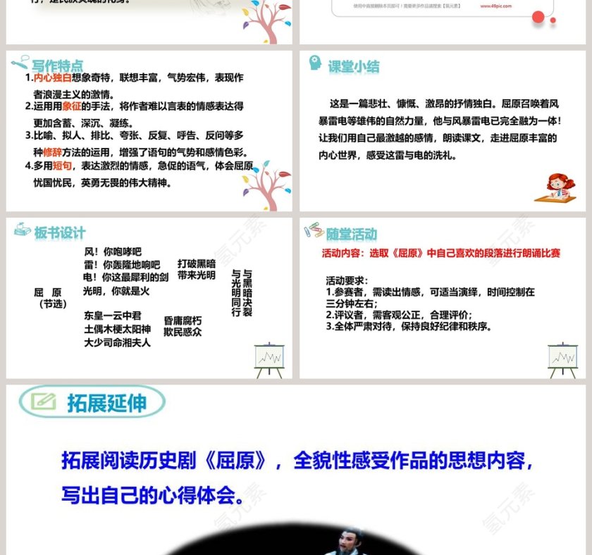 课文解读屈原语文课件PPT第4张