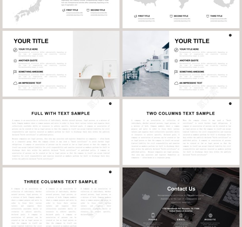 欧美极简PPT商务汇报产品推介通用ppt模板第16张