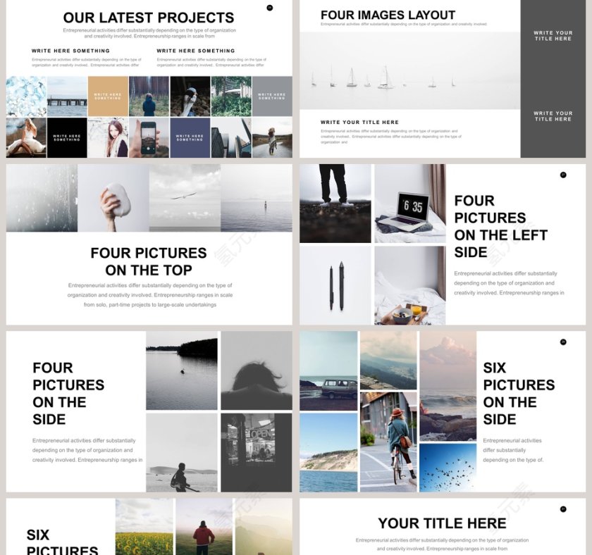 欧美极简PPT商务汇报产品推介通用ppt模板第5张