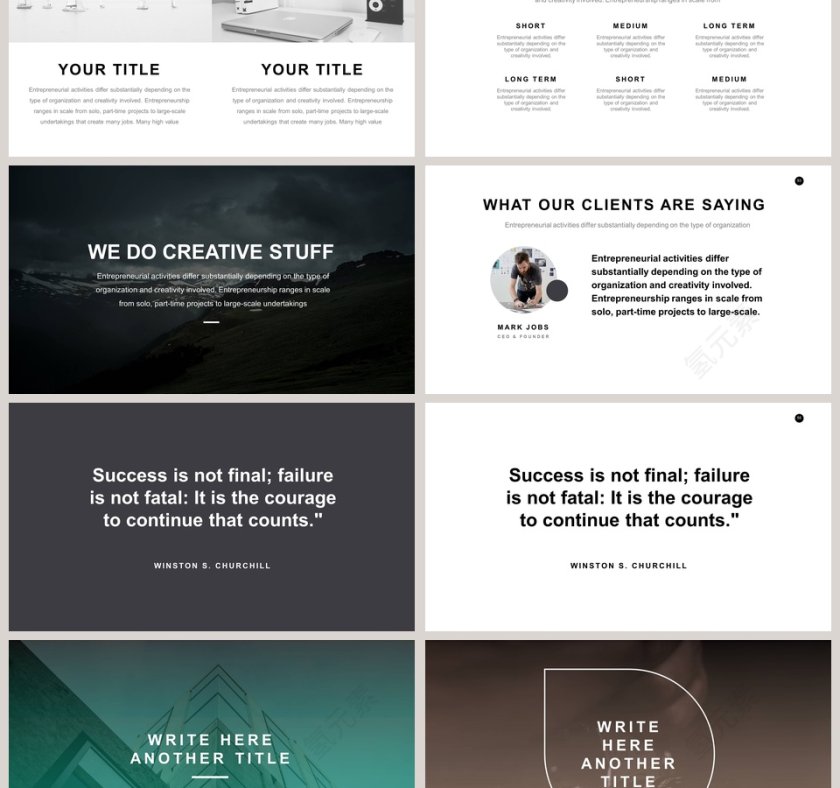 欧美极简PPT商务汇报产品推介通用ppt模板第9张