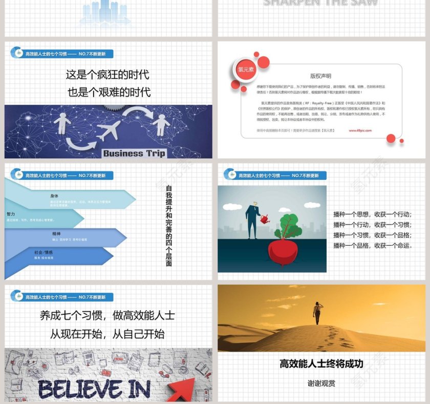 高效能人士的七个习惯PPT第7张