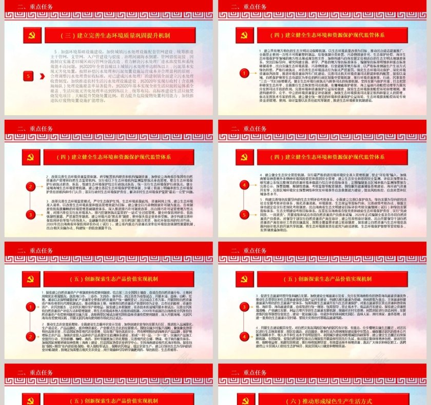 写实风格国家生态文明试验区海南实施方案ppt模板第5张