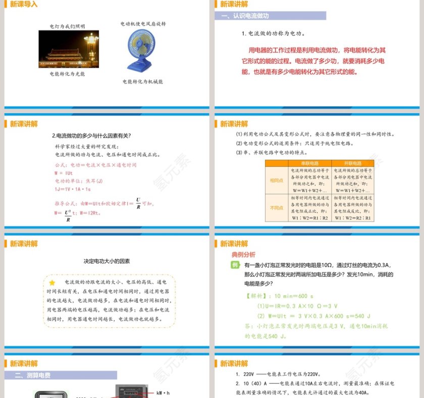 第十六章  电流做功与电功率-第一节  电流做功教学ppt课件第2张