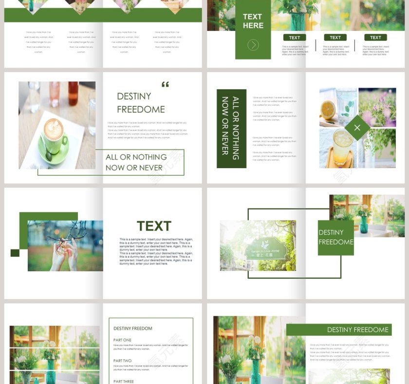 文艺清新画册PPT第3张