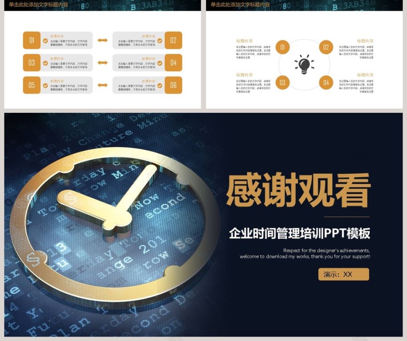 企业时间管理培训PPT模板新员工入职培训课程 第5张