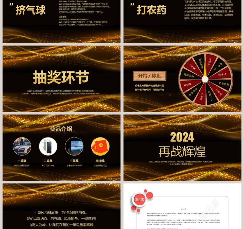 网络科技有限公司年度颁奖盛典年会PPT第6张