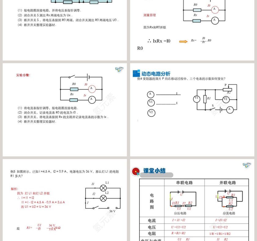 第十二章欧姆定律-串并联电路中的电阻关系教学ppt课件第5张