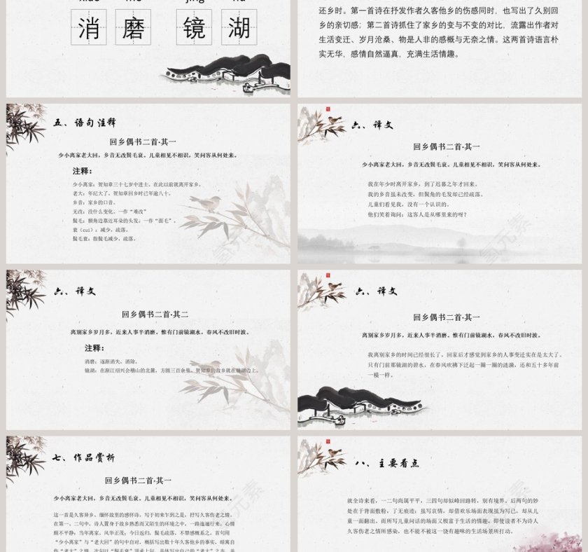 古文课件回乡偶书ppt第3张