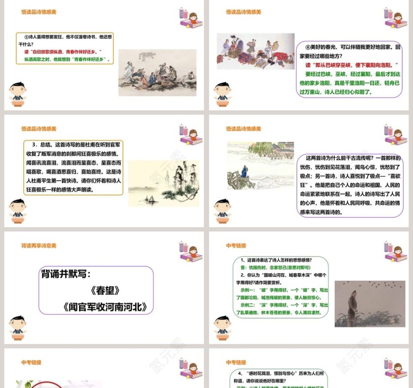 课文解析八年级语文上册春望语文课件PPT第5张