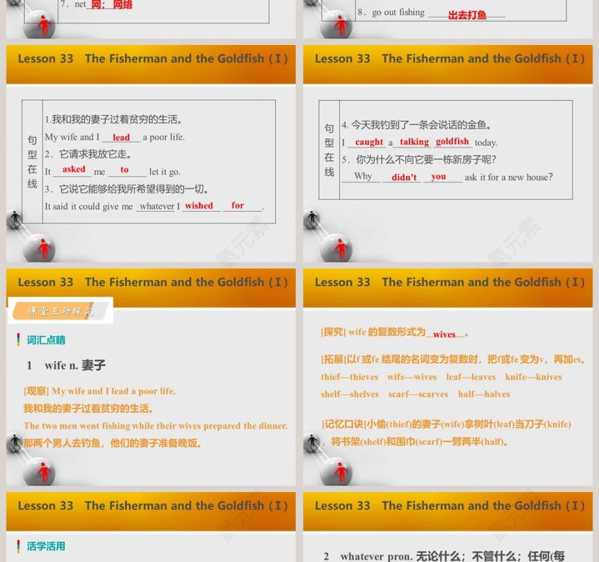 The Fisherman and the Goldfish-Unit 6   Movies and Theatre教学ppt课件第2张