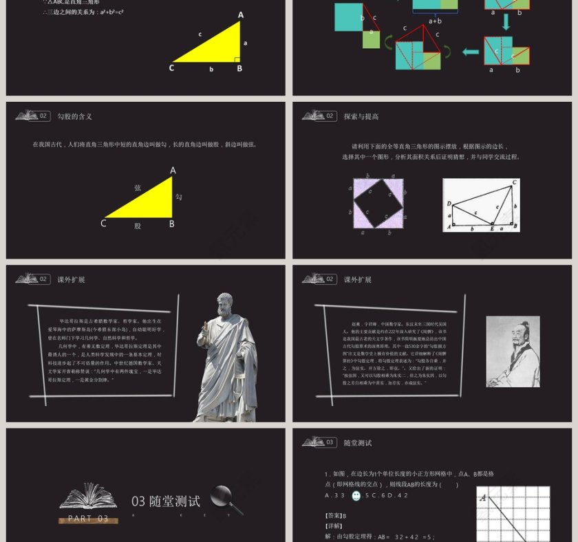 工作总结PPT模板BY YUSHEN第3张