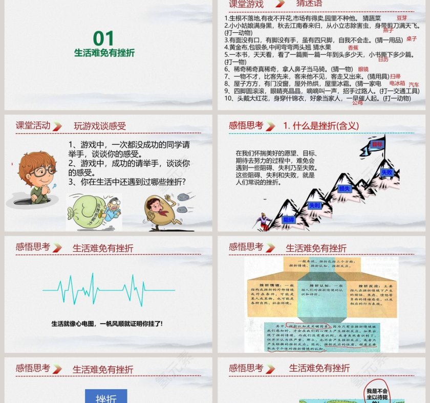 增强生命的韧性：PPT模板大全第2张