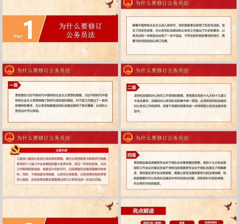 中华人民共和国公务员法学习解读ppt第2张