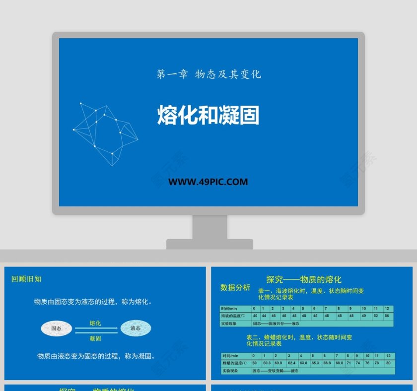 第一章 物态及其变化 PPT 模板第1张