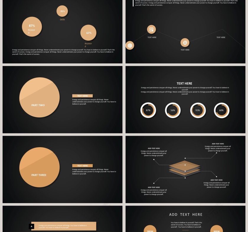 高端精美大气求职简历PPT模板第2张