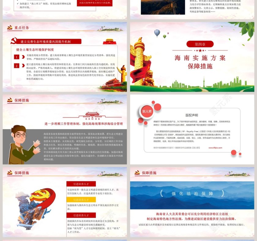 清新国家生态文明试验区海南实施方案PPT模板第4张