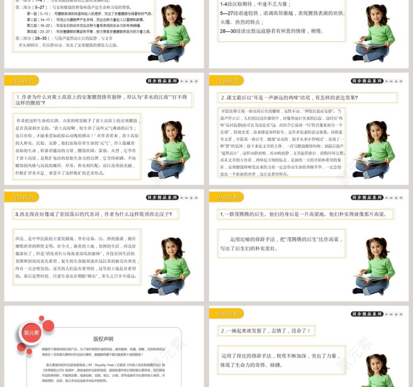 部编版八年级语文下册安塞腰鼓语文课件PPT第3张