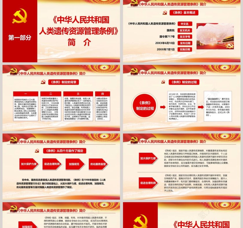 解读中国人类遗传资源管理条例PPT模板  第2张