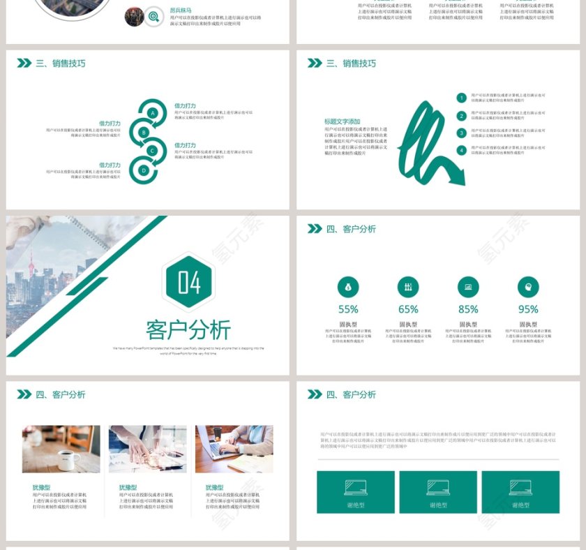 销售技巧培训PPT模板第4张