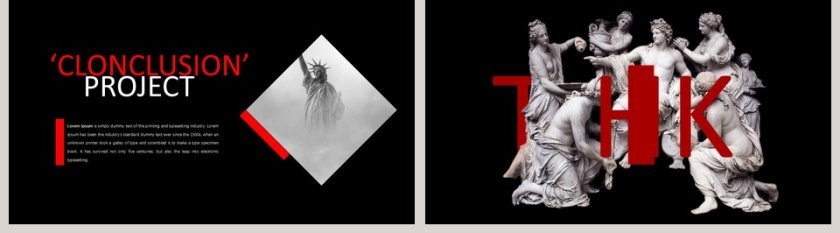 高端杂志风画册风ppt模板第5张