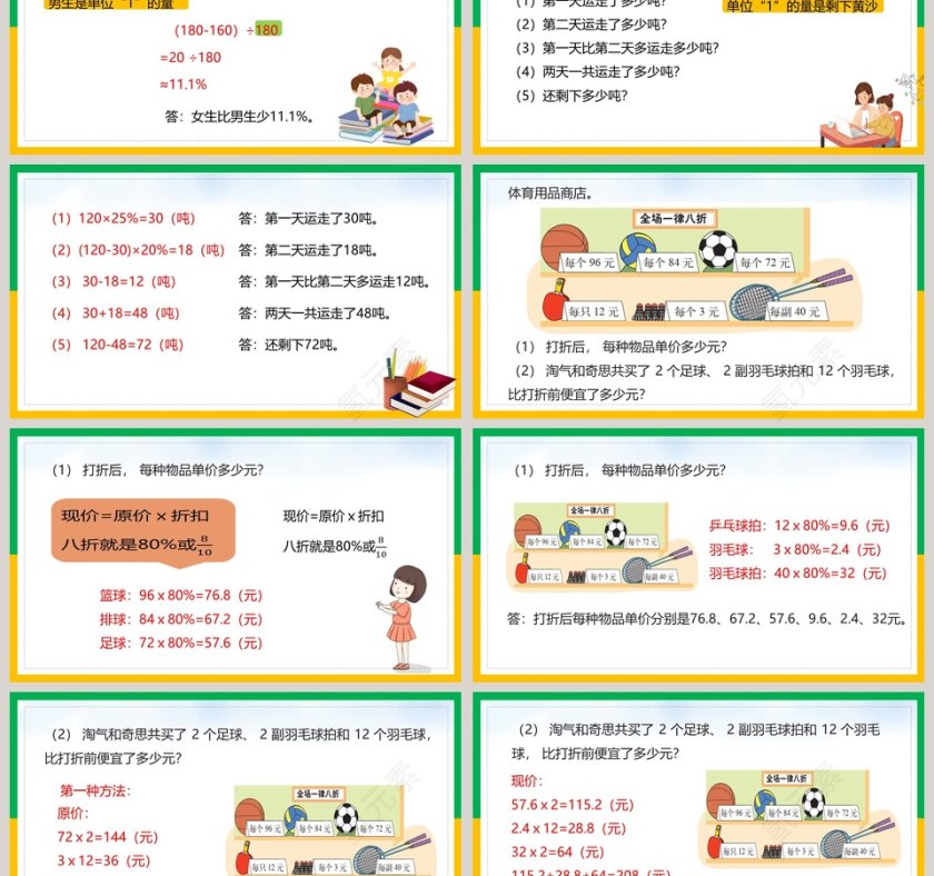 北师大版六年级数学下册数的运算计算与应用PPT课件第3张