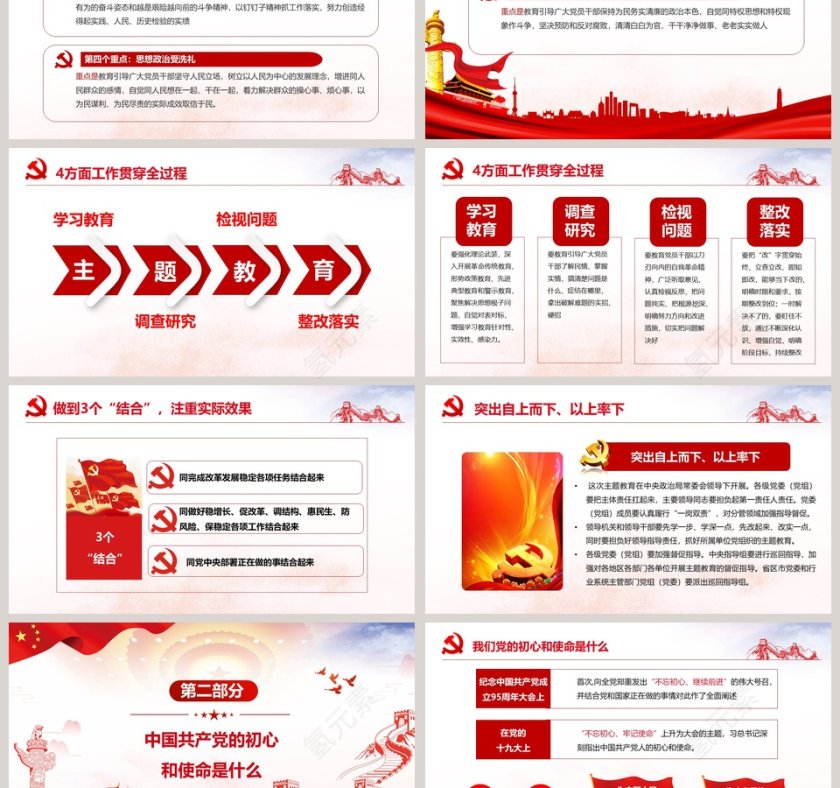 “不忘初心、牢记使命”主题教育微党课课件第二批不忘初心PPT第3张