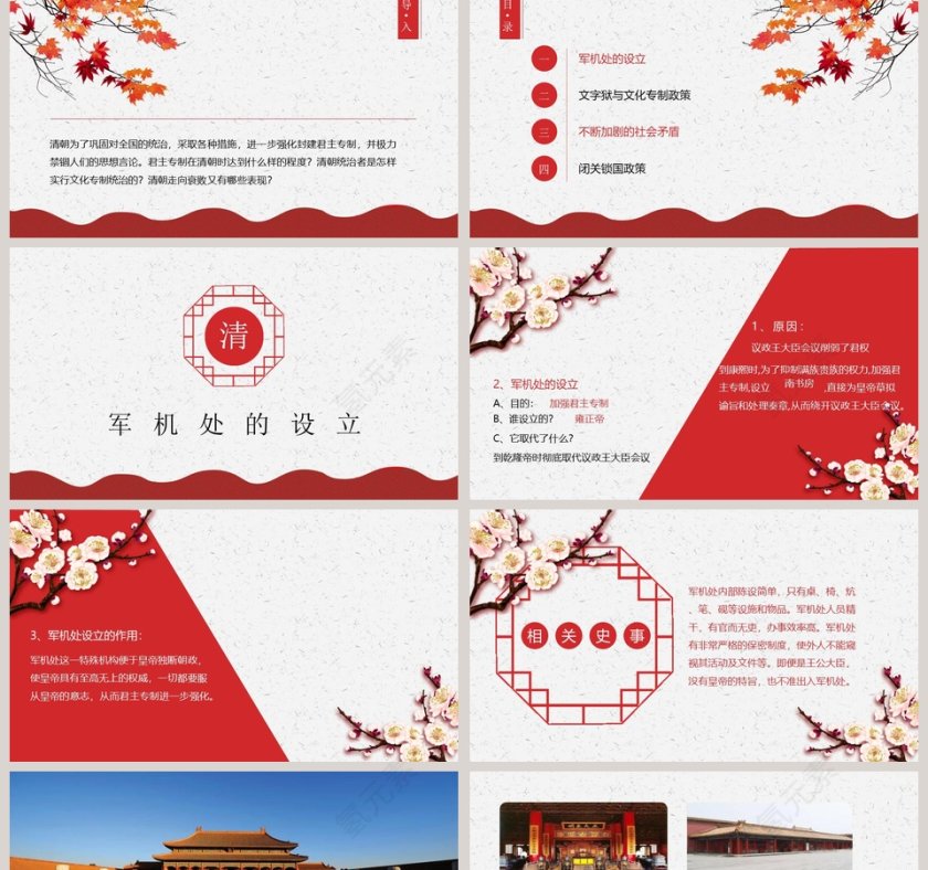 清朝君主专制的强化教学ppt课件第2张