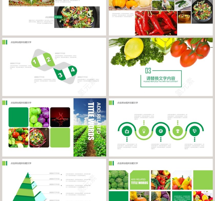 农业招商农产品宣传PPT模板第3张