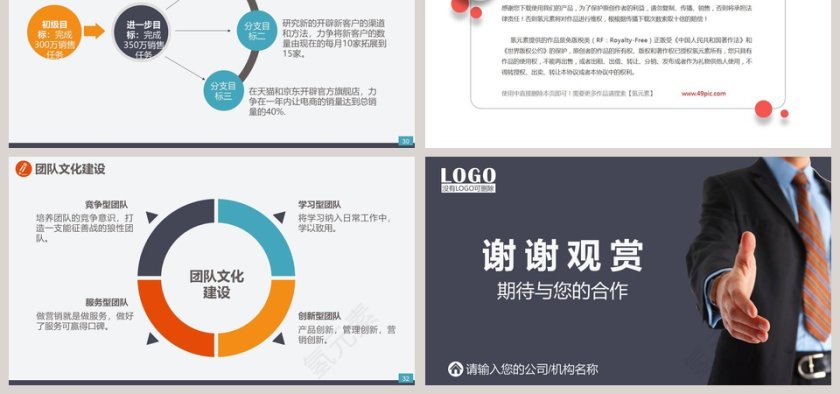 黑色简约销售工作总结方案PPT模板第6张