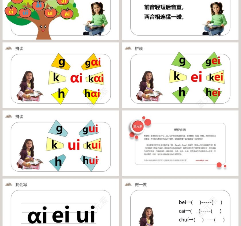 部编版一年级语文上册汉语拼音语文课件PPT第3张