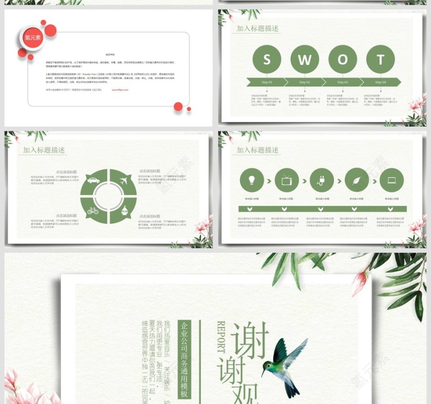 企业公司商务通用模板商业计划书PPT第5张