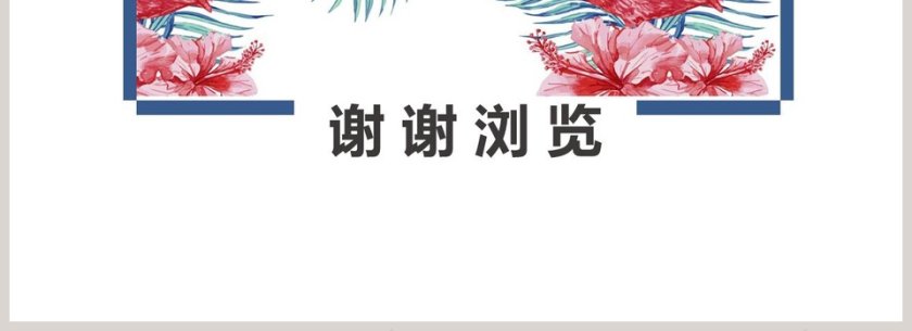 火烈鸟主题PPT第4张