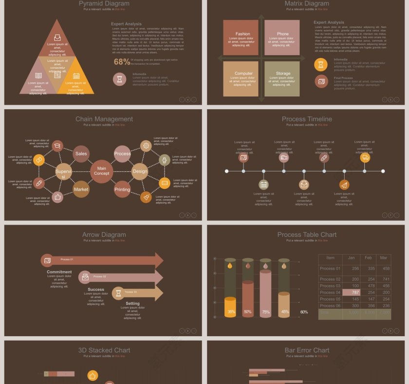 商务多彩可视化图表集第2张