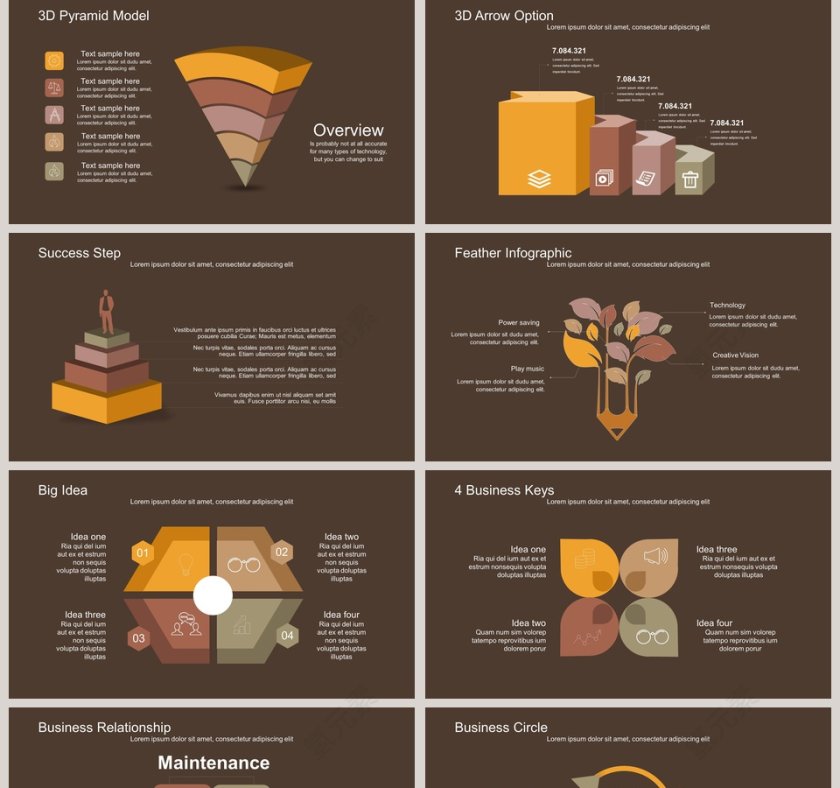 商务多彩可视化图表集第5张
