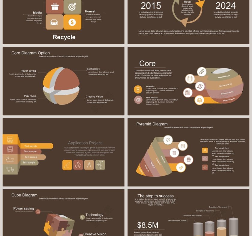 商务多彩可视化图表集第6张