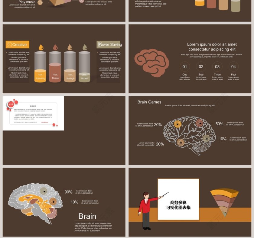 商务多彩可视化图表集第7张
