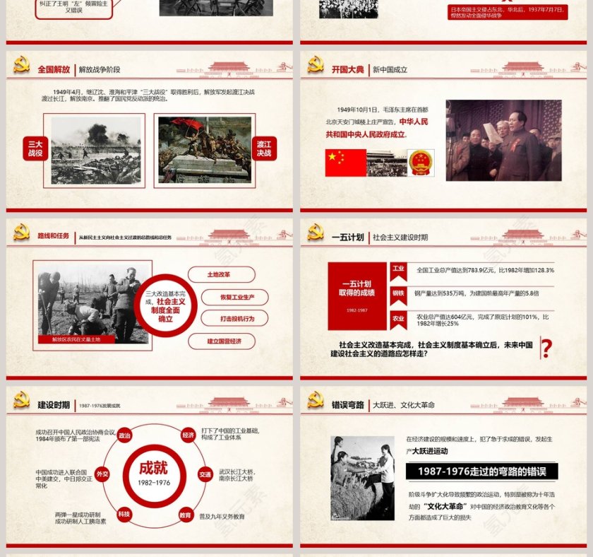 热烈庆祝中国共产党成立98周年党徽PPT第4张