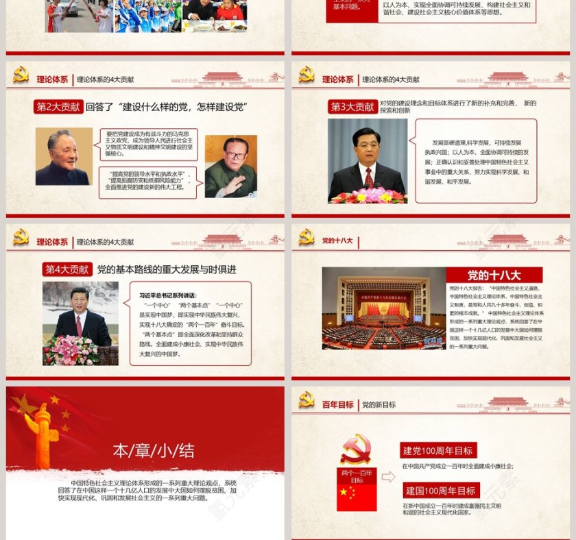 热烈庆祝中国共产党成立98周年党徽PPT第10张