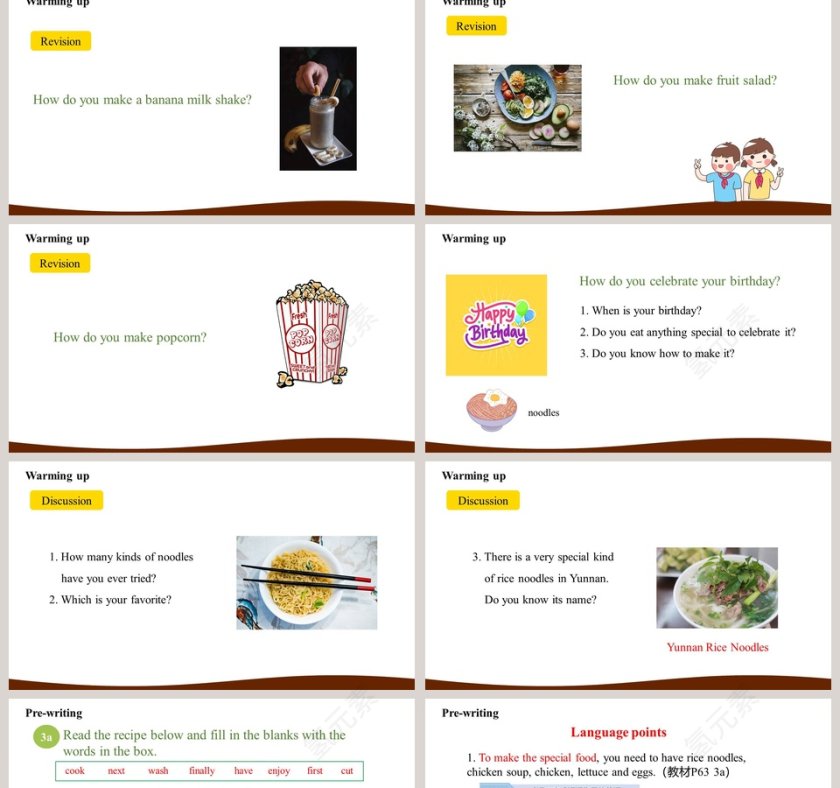 人教版八年级英语上册section B PPT模板第2张