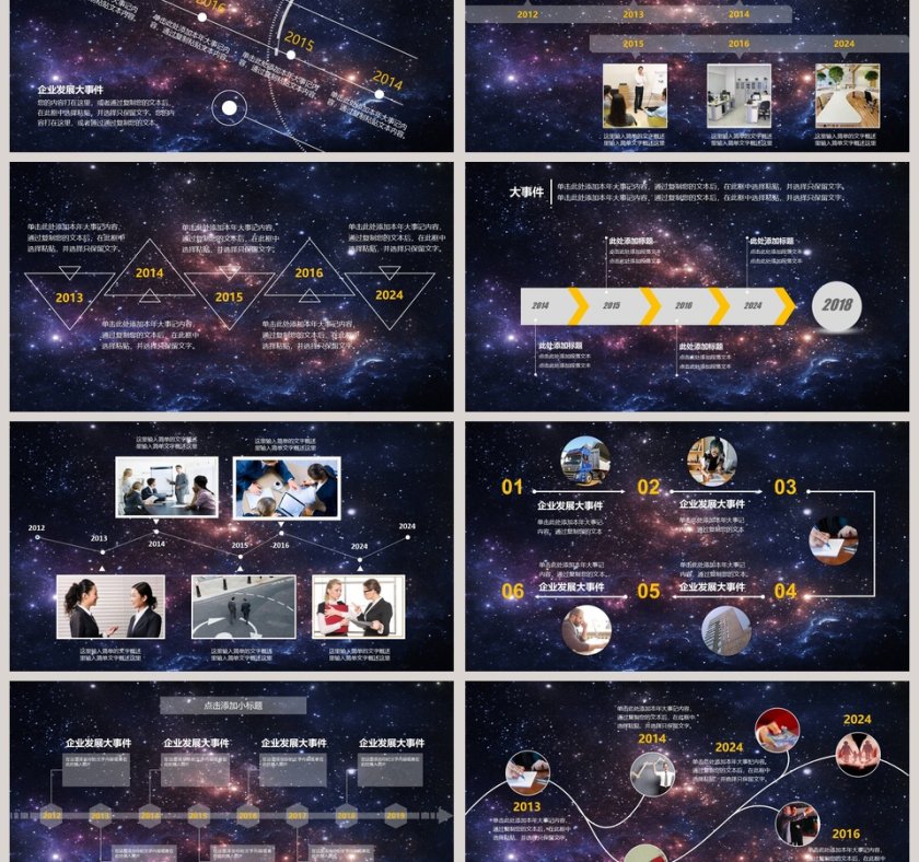 企业发展历程时间轴ppt第3张
