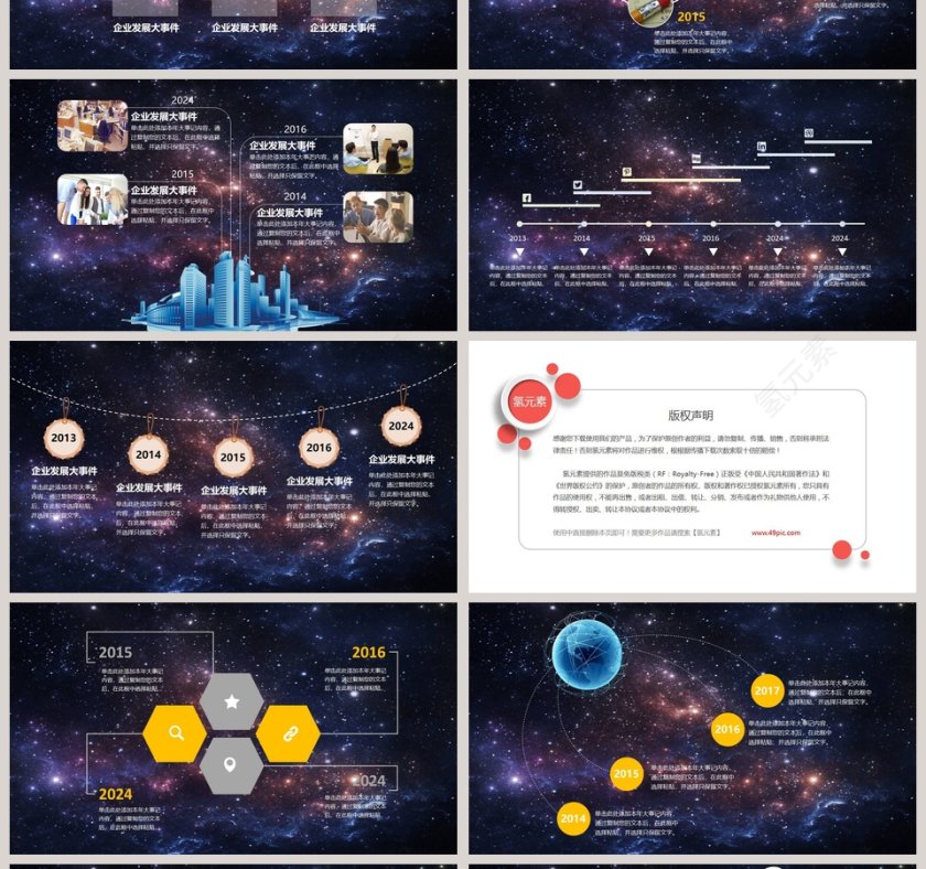 企业发展历程时间轴ppt第4张