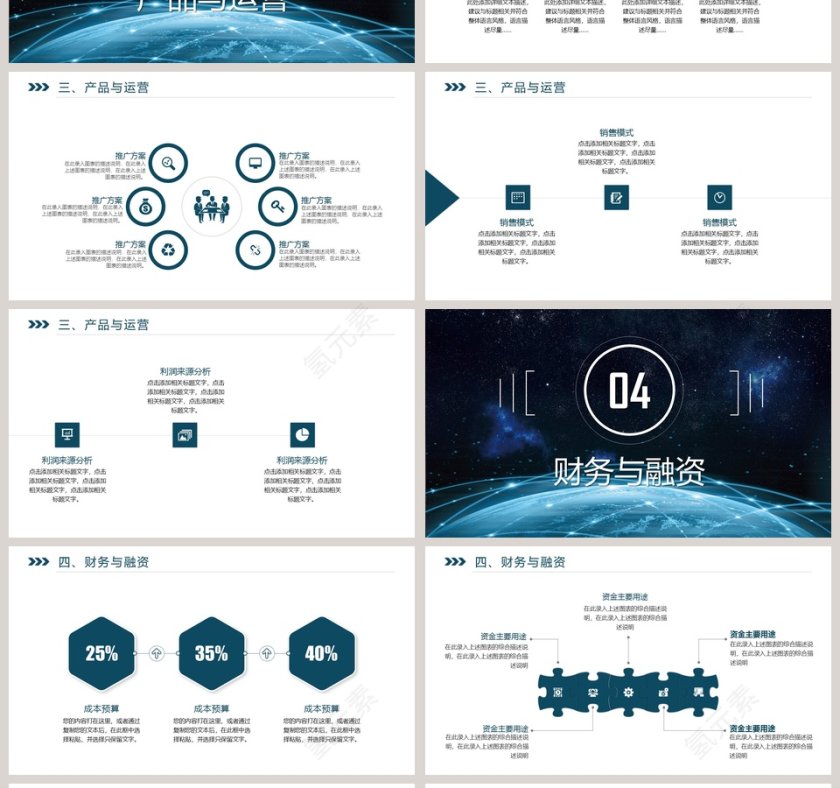 互联网科技计划书PPT模板商业计划书第4张