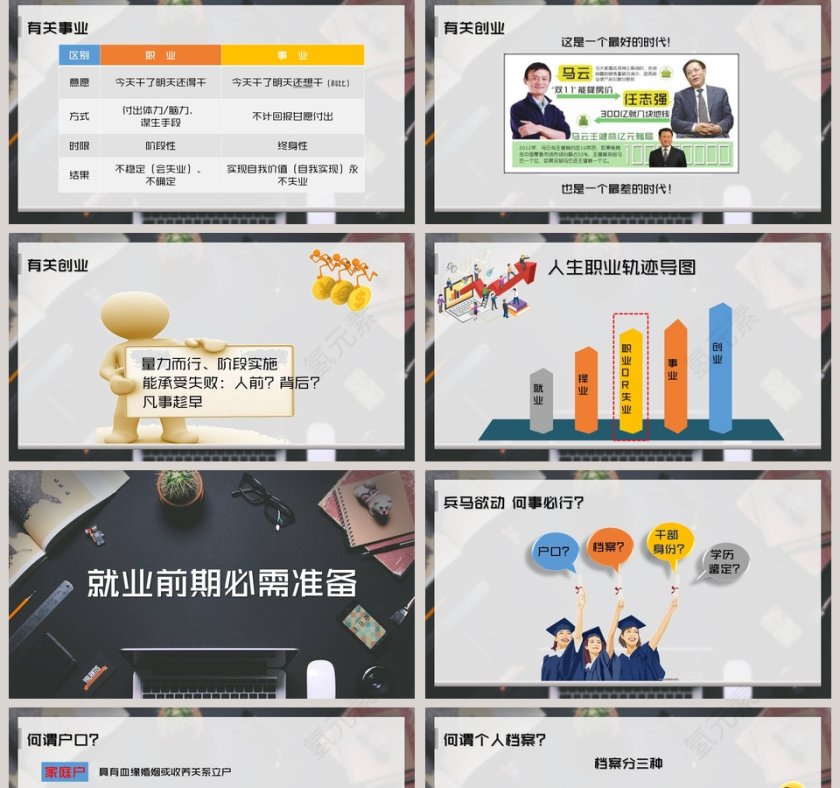 简约应届大学生就业指导规划PPT模板第5张