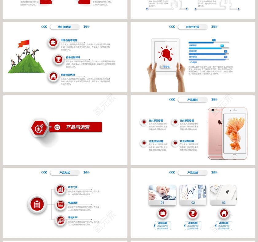 简约商务公司项目策划PPT模板第4张