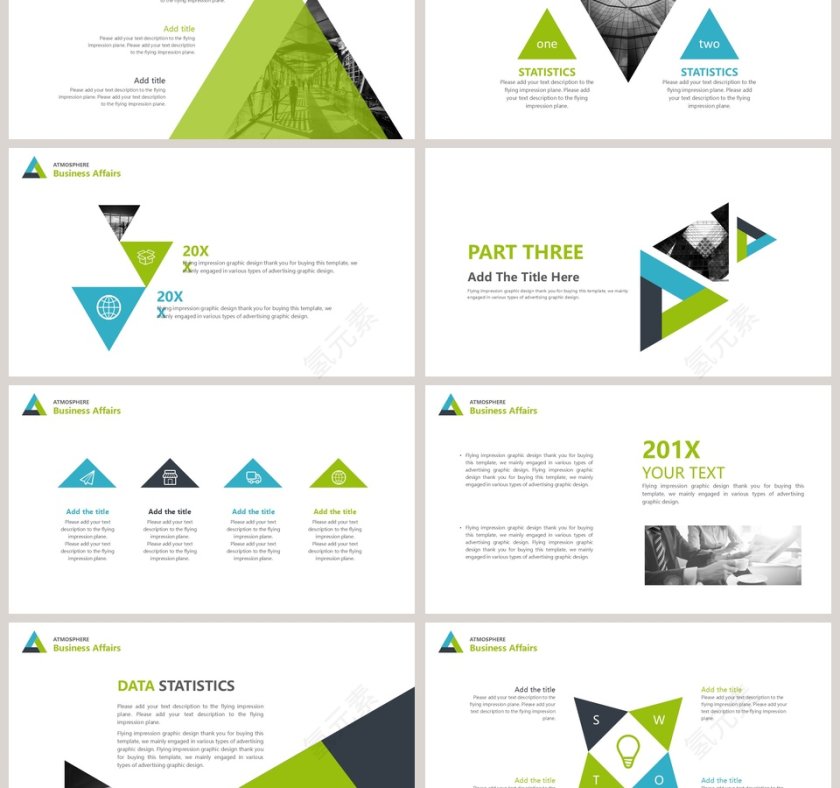 三角形极简风格工作汇报第3张
