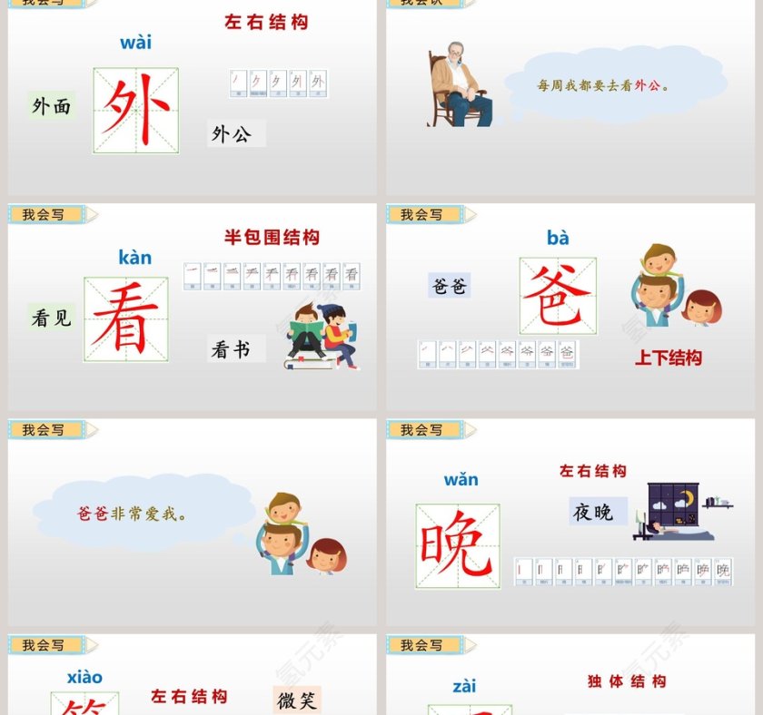 教学课件一年级语文下册夜色语文课件PPT第2张