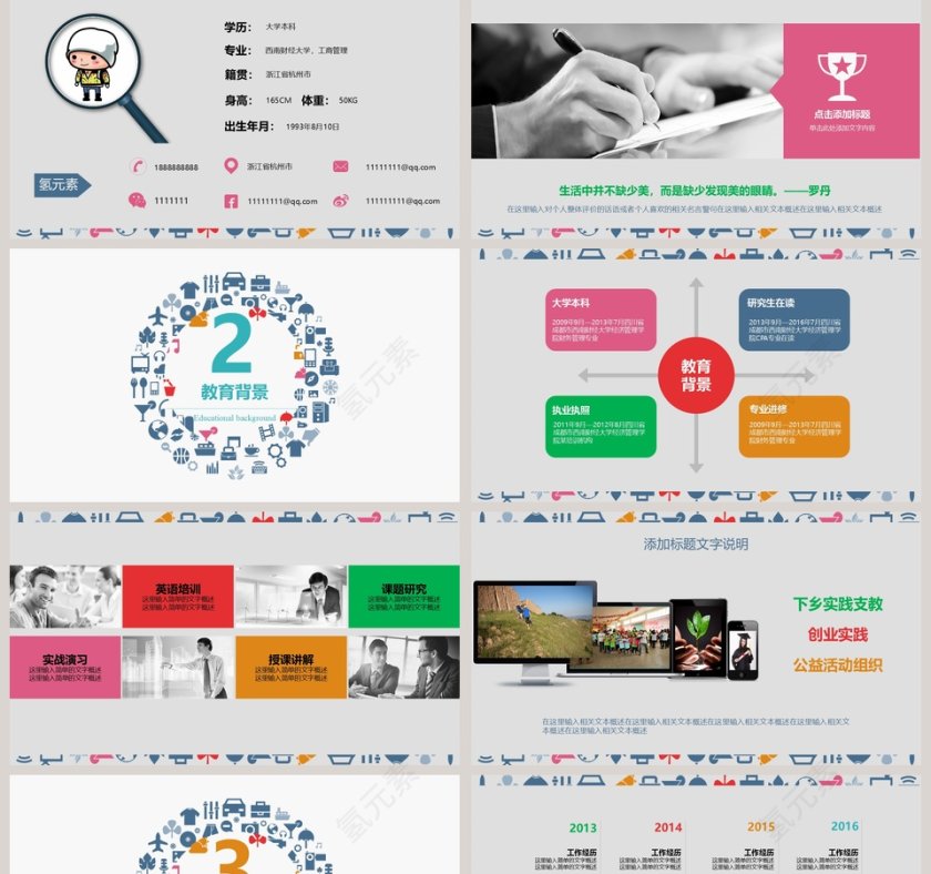 简约清新岗位竞聘述职PPT报告第2张