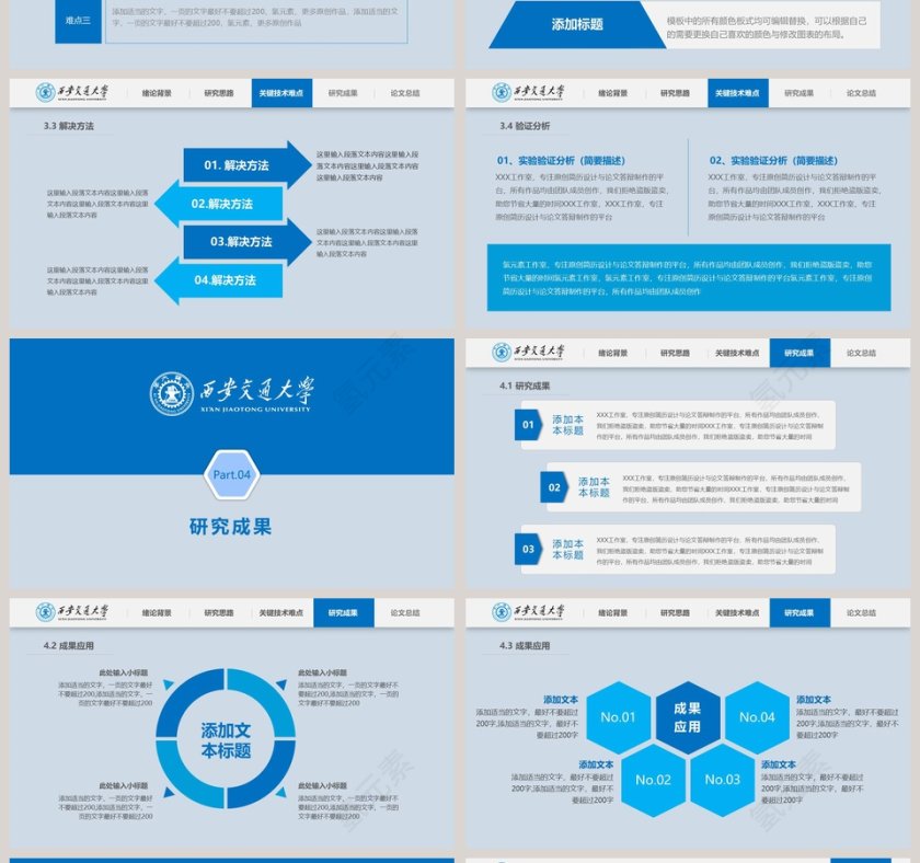 毕业论文答辩PPT模板第4张