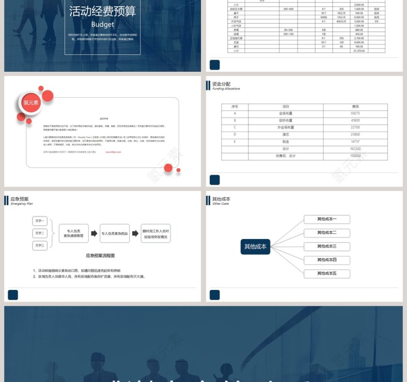 蓝色商务活动策划品牌推广方案书活动策划PPT第6张